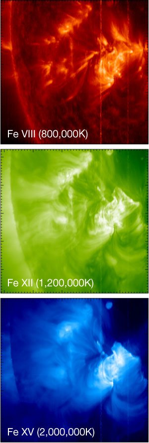 The solar corona's image in the extreme-ultraviolet emission line of an ionized iron