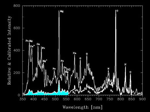 Spectrum of Leonids