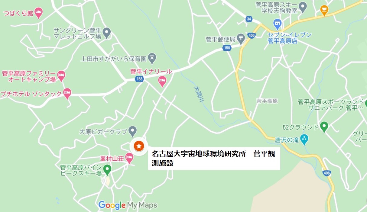 菅平観測所地図